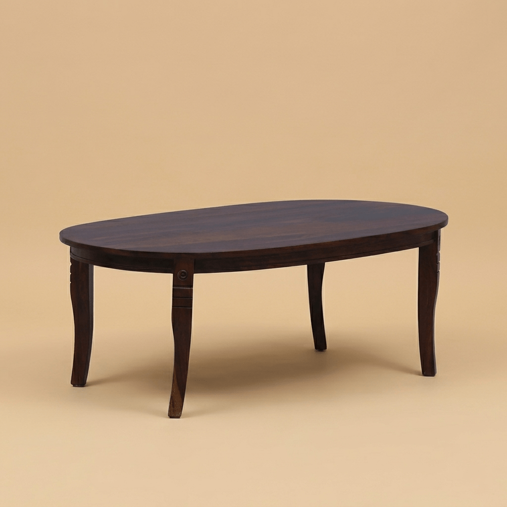 Elvara Oval Coffee Table in Provincial Teak Finish