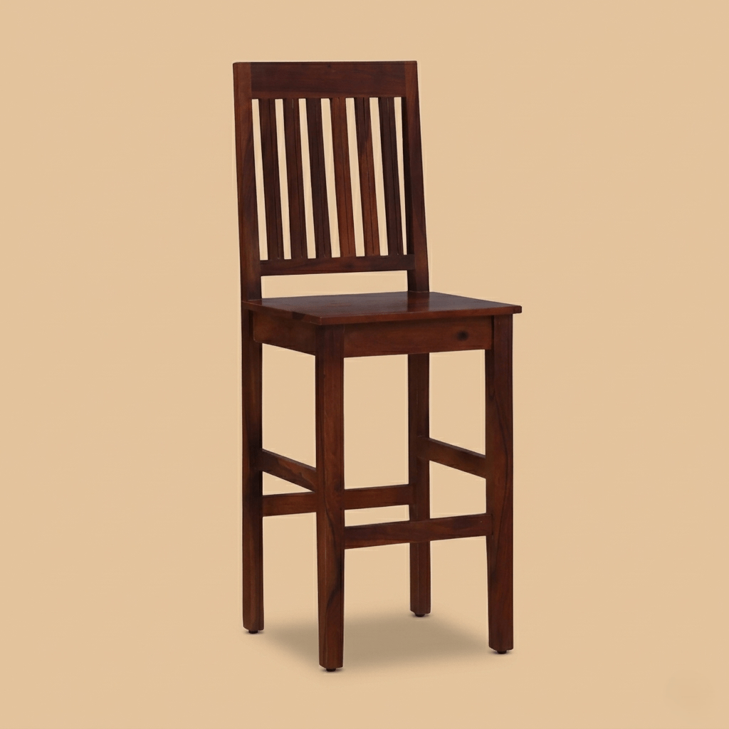 Varnexo Bar Chair in Honey Oak Finish