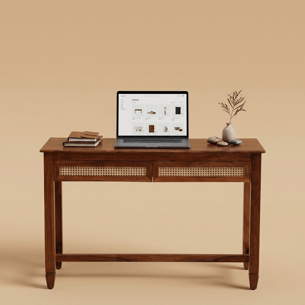 Zerith Cane Writing Desk