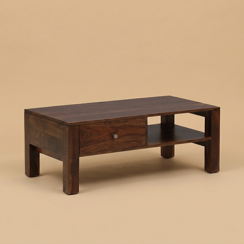Orvyn Sheesham Coffee Table in Provincial Teak Finish