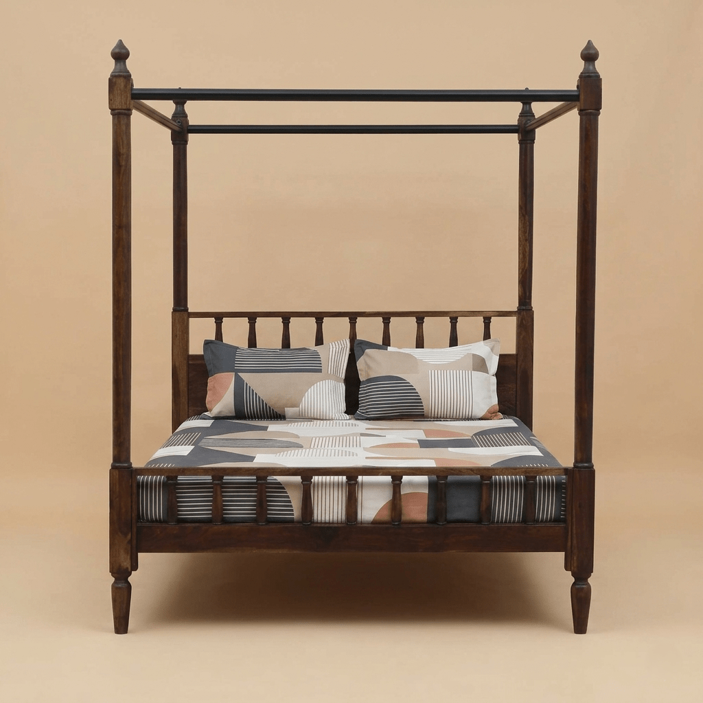 Alzora Sheesham Poster Bed