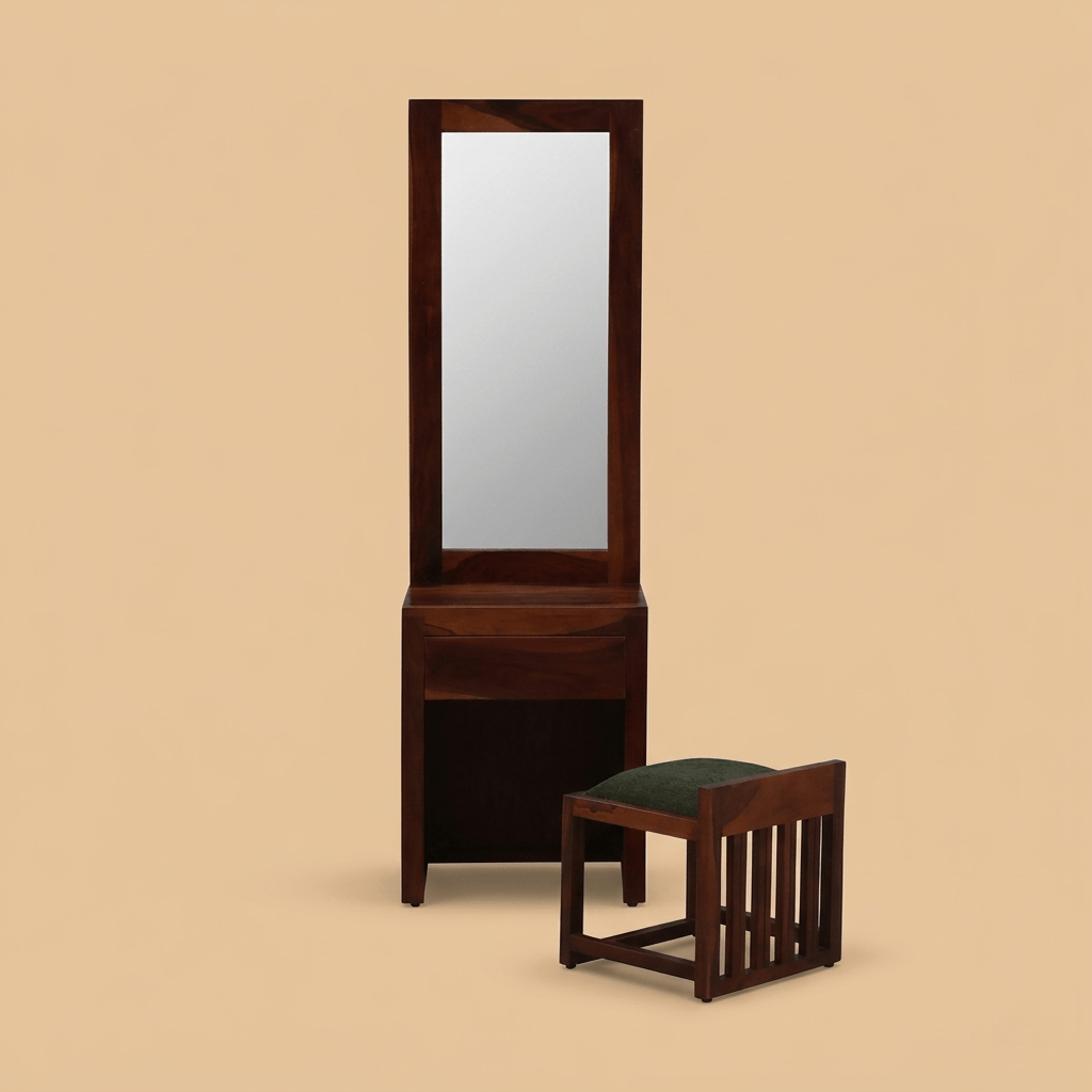 Alviero Dressing Table in Honey Oak Finish