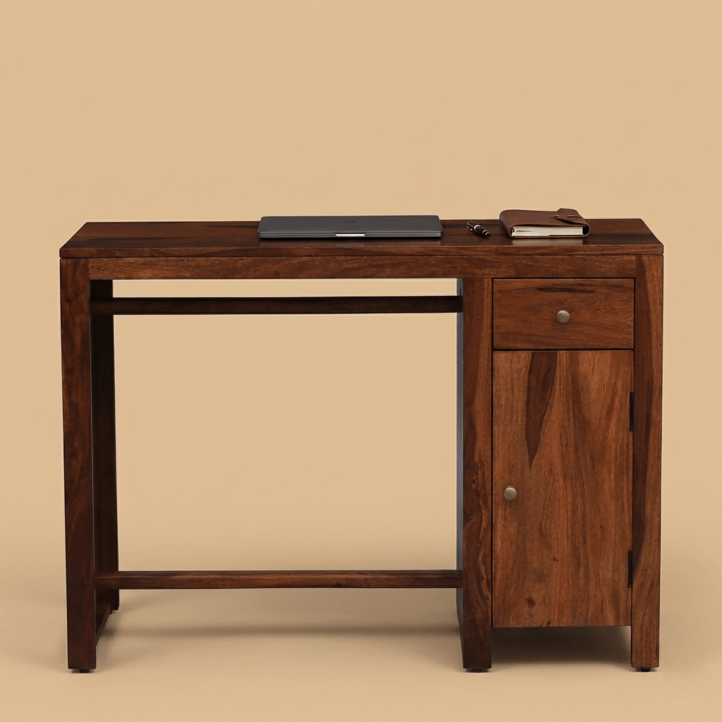 Aurex Novra Writing  Desk in Honey Oak