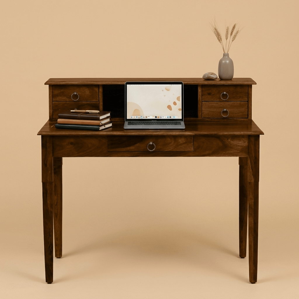 Aurex Brivon Writing Desk in Provincial Teak  Finish