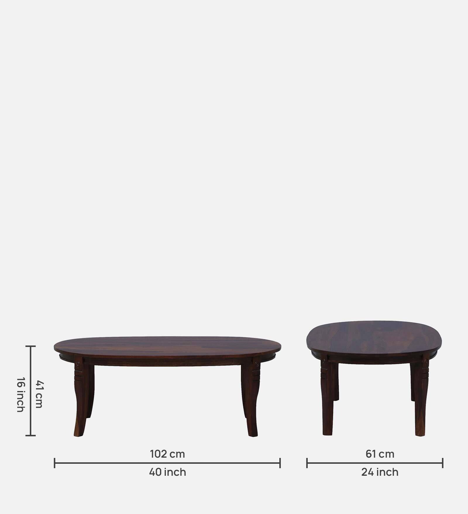 Elvara Oval Coffee Table in Provincial Teak Finish - Image 5