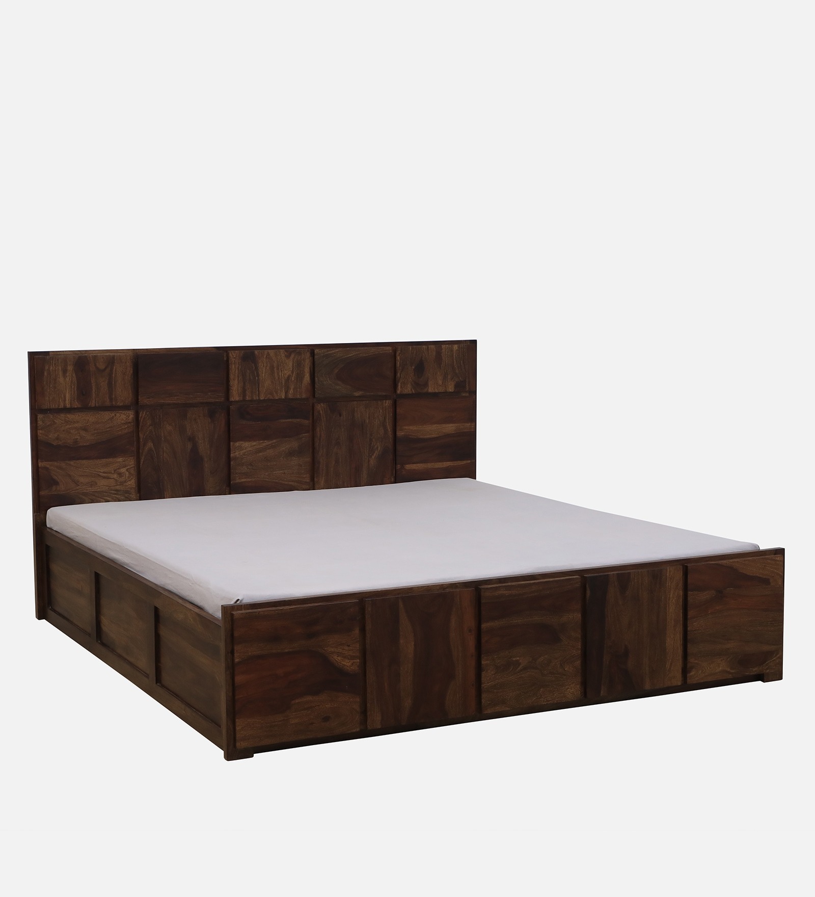 Zorvyn Sheesham Box Storage Bed in Provincial Teak Finish - Image 2