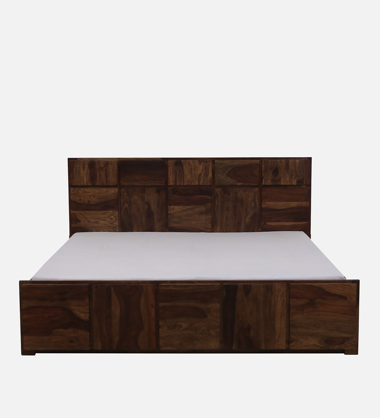 Zorvyn Sheesham Box Storage Bed in Provincial Teak Finish - Image 3