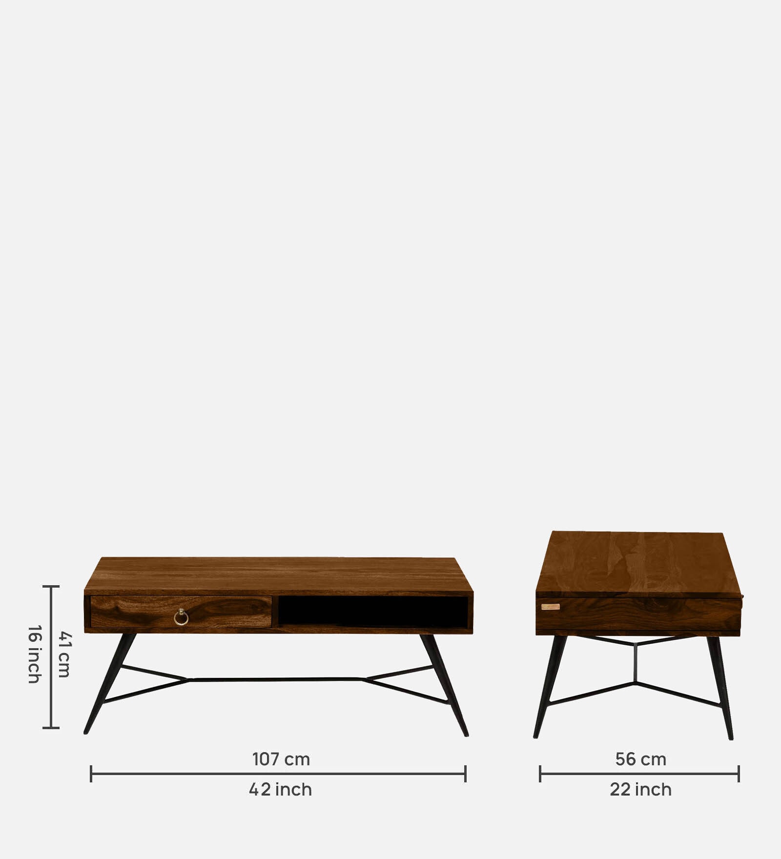Velmor Storage Coffee Table in Provincial Teak - Image 6